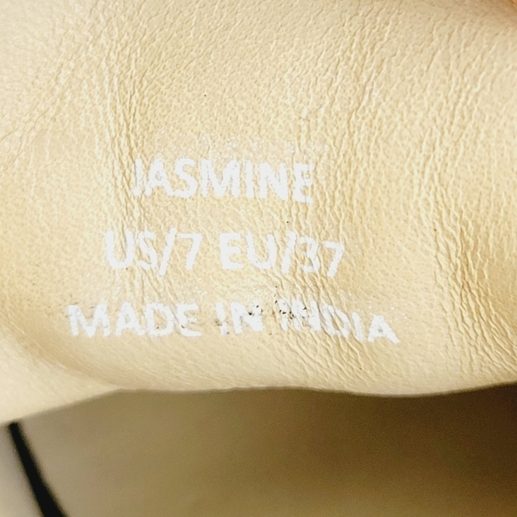 NEW SAINT G Jasmine Black Leather Heeled Loafer Size 7 - Picture 9 of 9